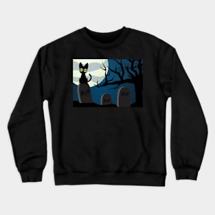 Halloween Cat Crewneck Sweatshirt